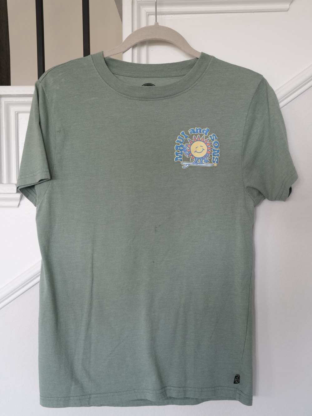 Maui and Sons Have a Swell Day Graphic Tee Green Surf T-Shirt Men’s Small